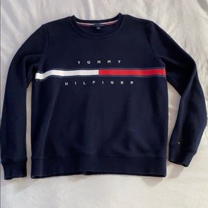 Navy blue tell me Hilfiger hoodie